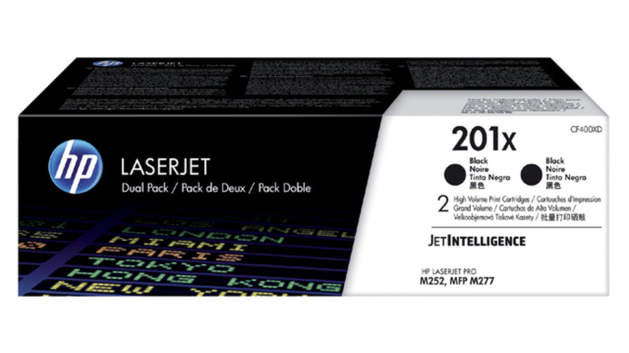 Tonercartridge HP CF400XD 201X zwart 2x
