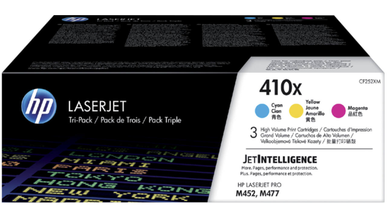 Tonercartridge HP CF252XM 410X 3 kleuren