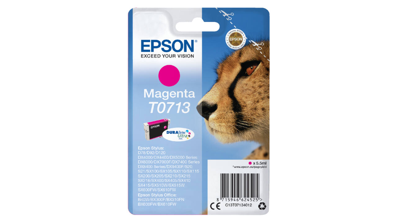Inktcartridge Epson T0713 rood