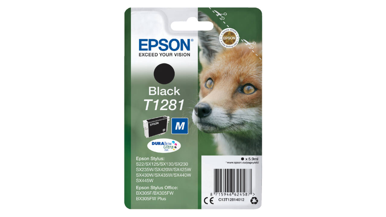 Inktcartridge Epson T1281 zwart