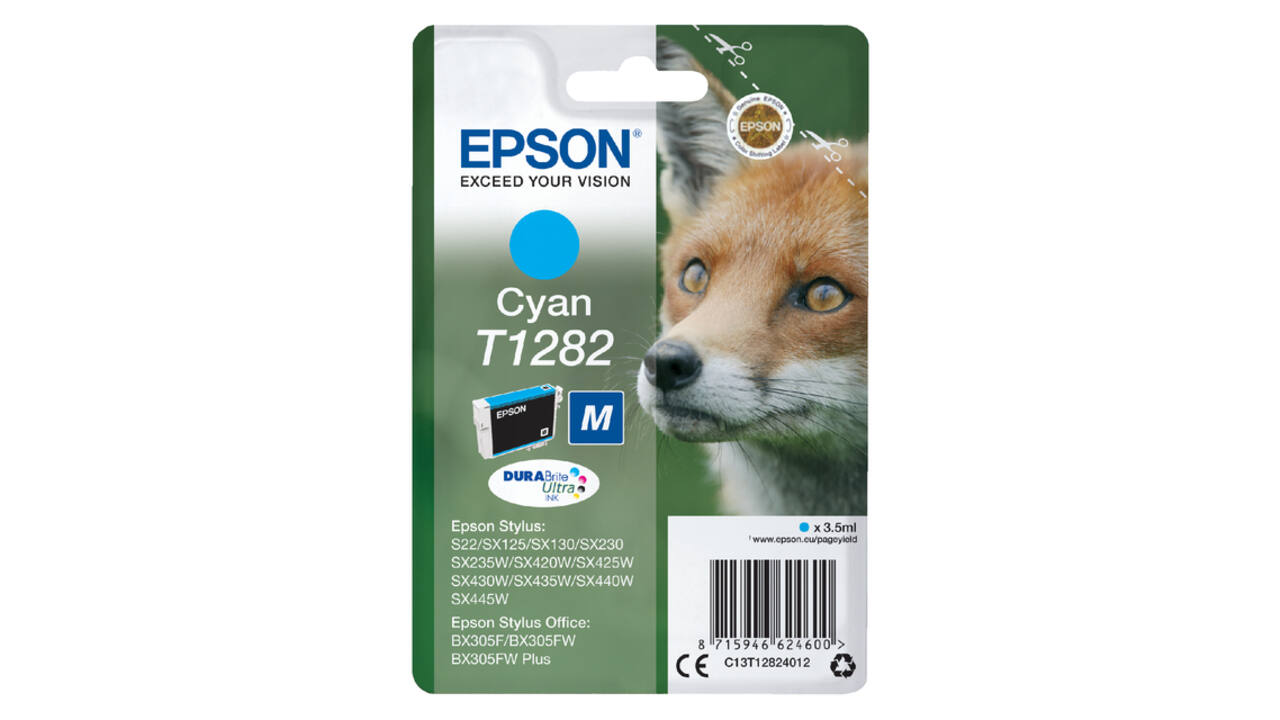 Inktcartridge Epson T1282 blauw
