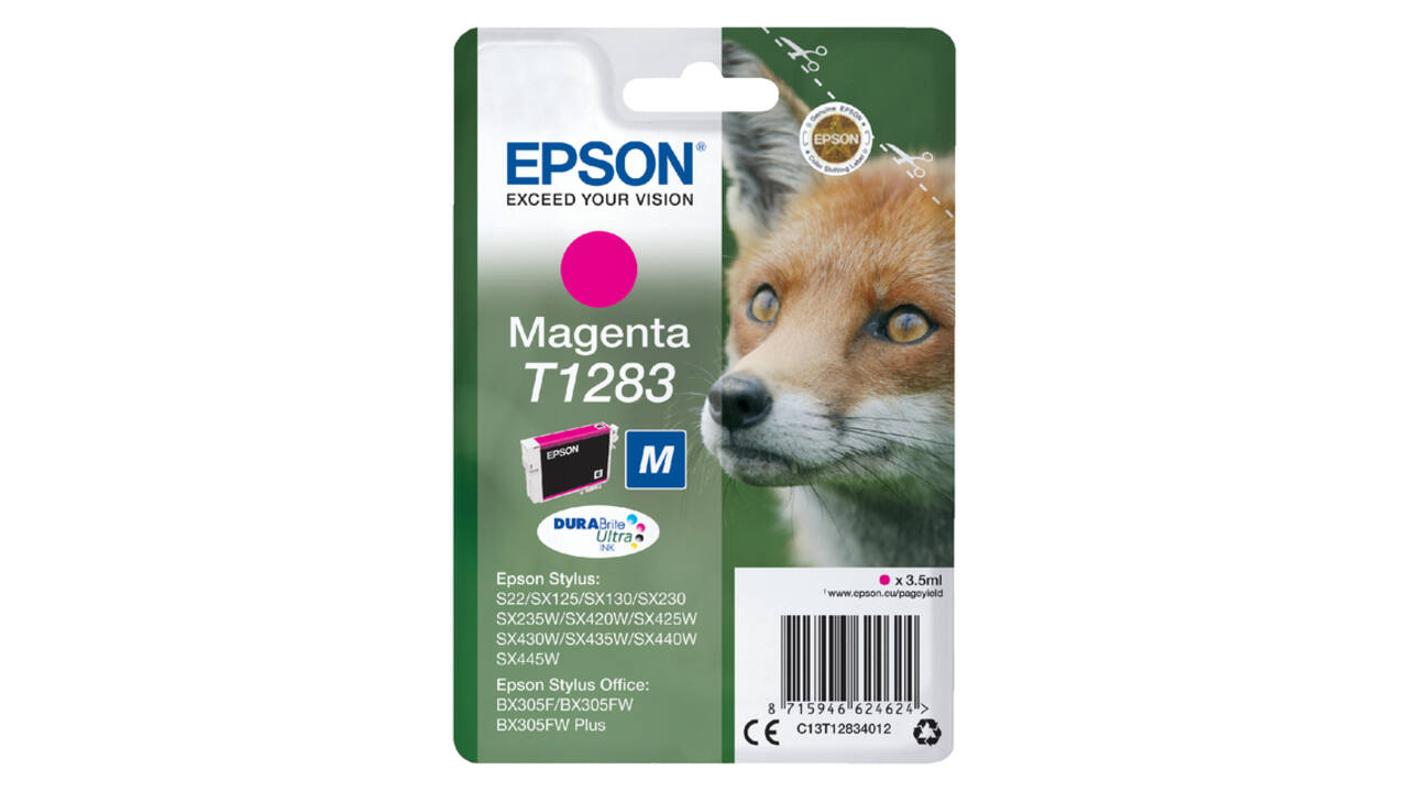 Inktcartridge Epson T1283 rood