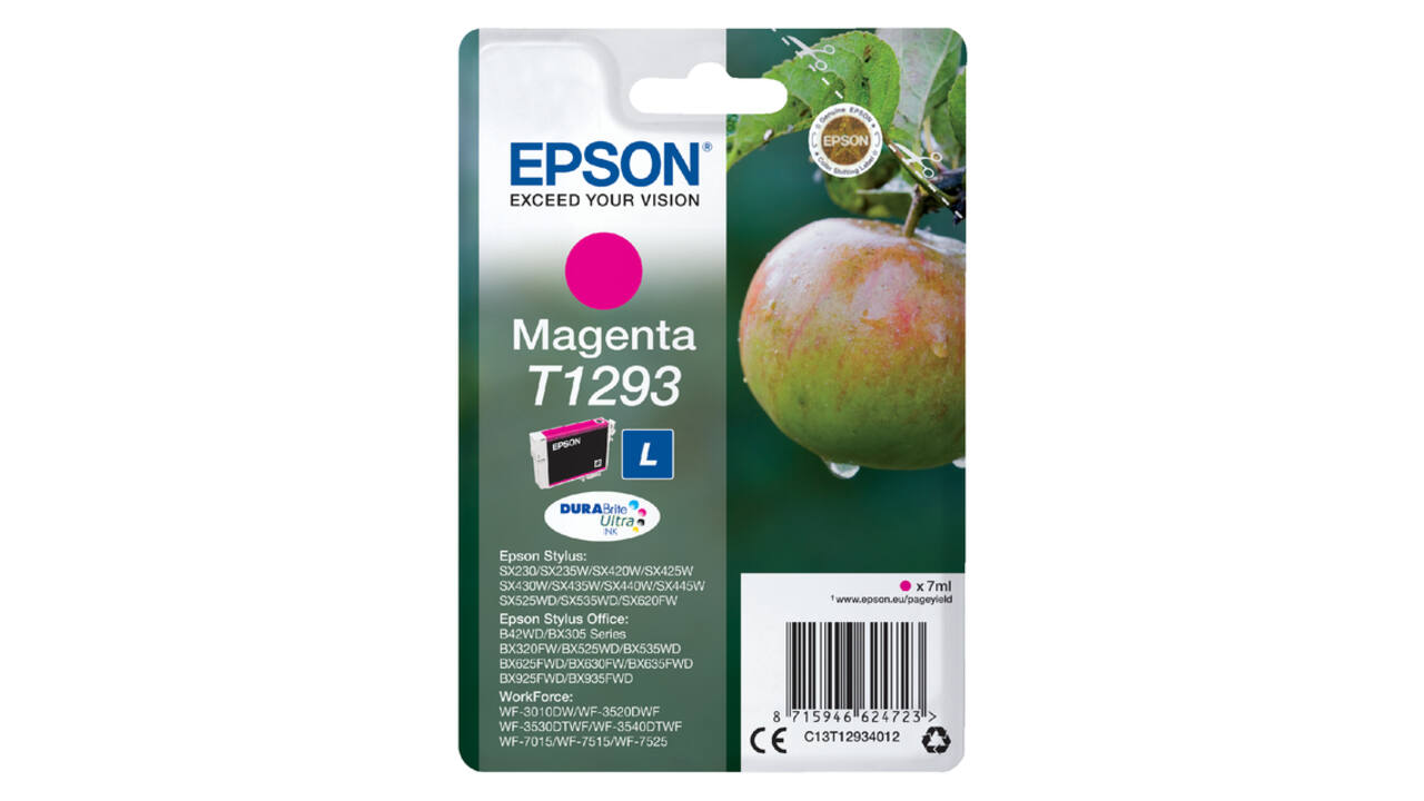 Inktcartridge Epson T1293 rood