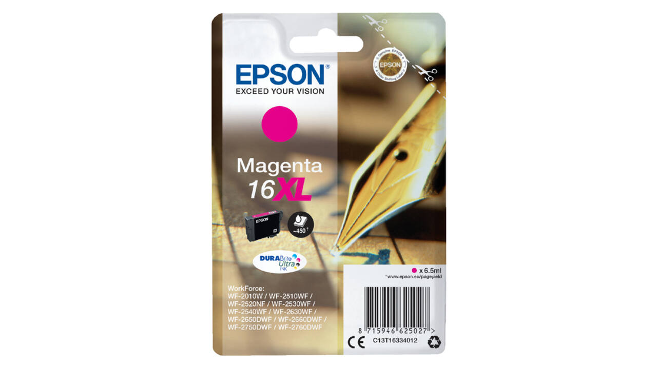 Inktcartridge Epson 16XL T1633 rood
