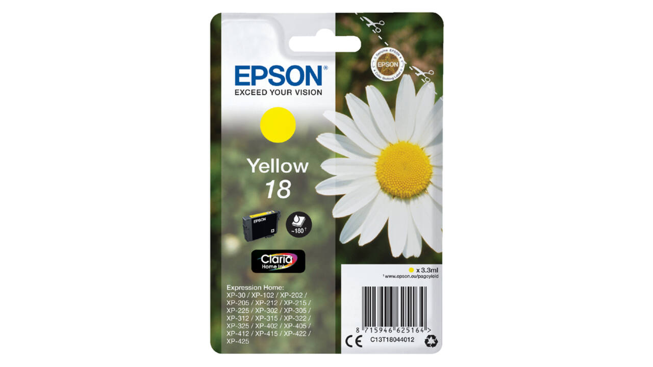 Inktcartridge Epson 18 T1804 geel