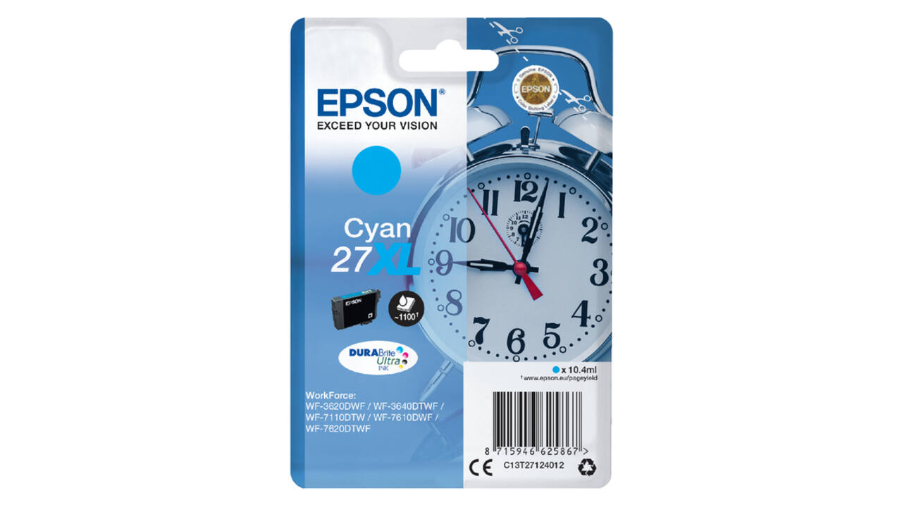 Inktcartridge Epson 27XL T2712 blauw