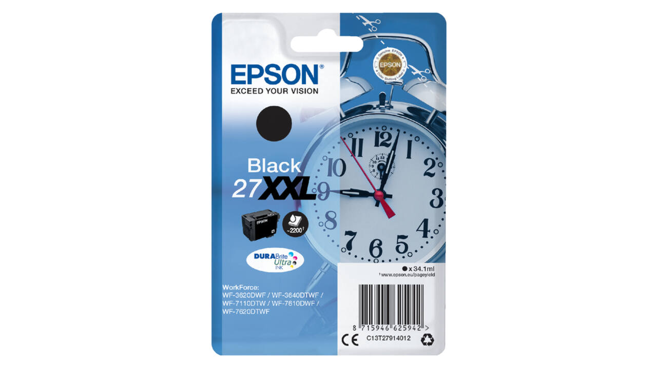 Inktcartridge Epson 27XXL T2791 zwart