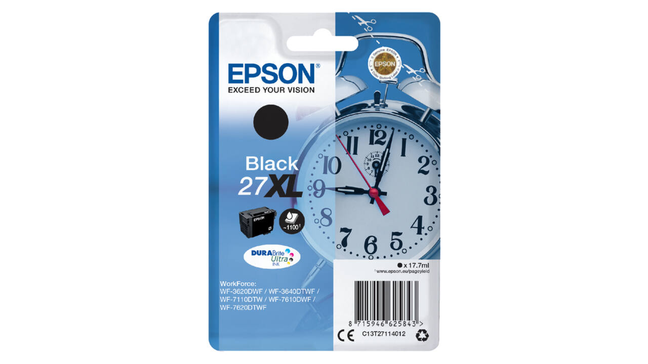 Inktcartridge Epson 27XL T2711 zwart
