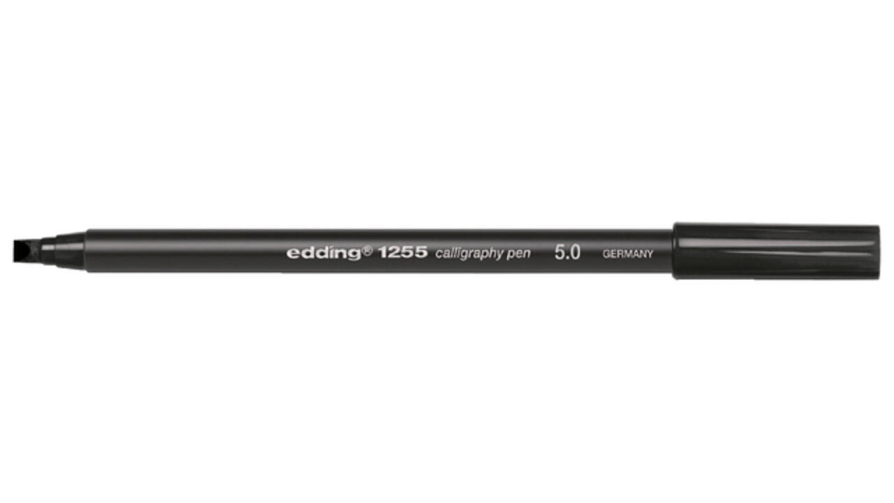 Kalligrafiepen edding 1255 5.0mm zwart
