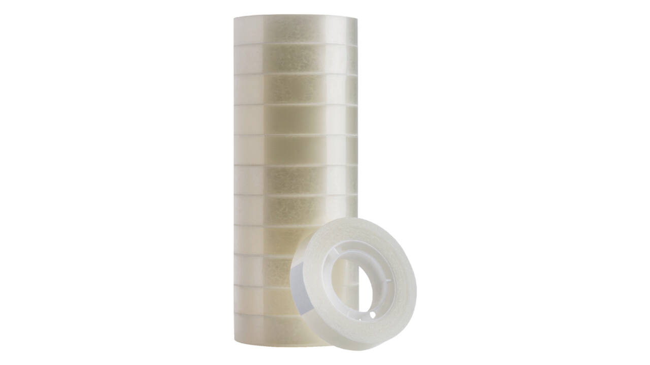 Plakband Quantore 12mmx33m transparant