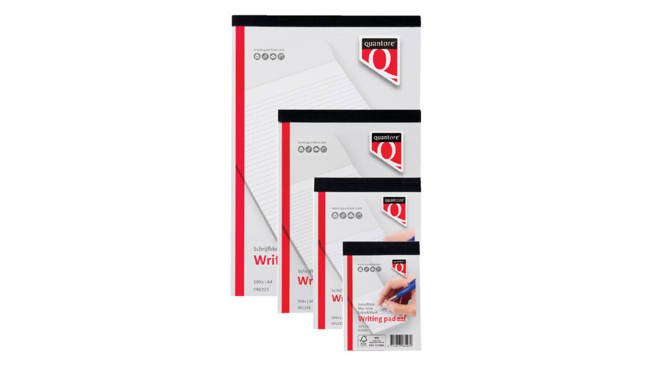 Schrijfblok Quantore A4 blanco 100vel 60gr