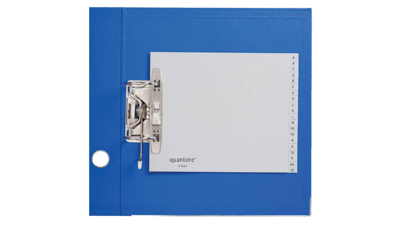 Ordner alfabet Quantore 2-gaats 18x22.5 PP grijs