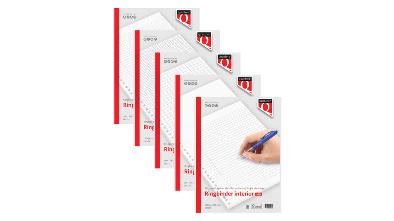 Interieur Quantore A4 23-gaats lijn 200 pagina's