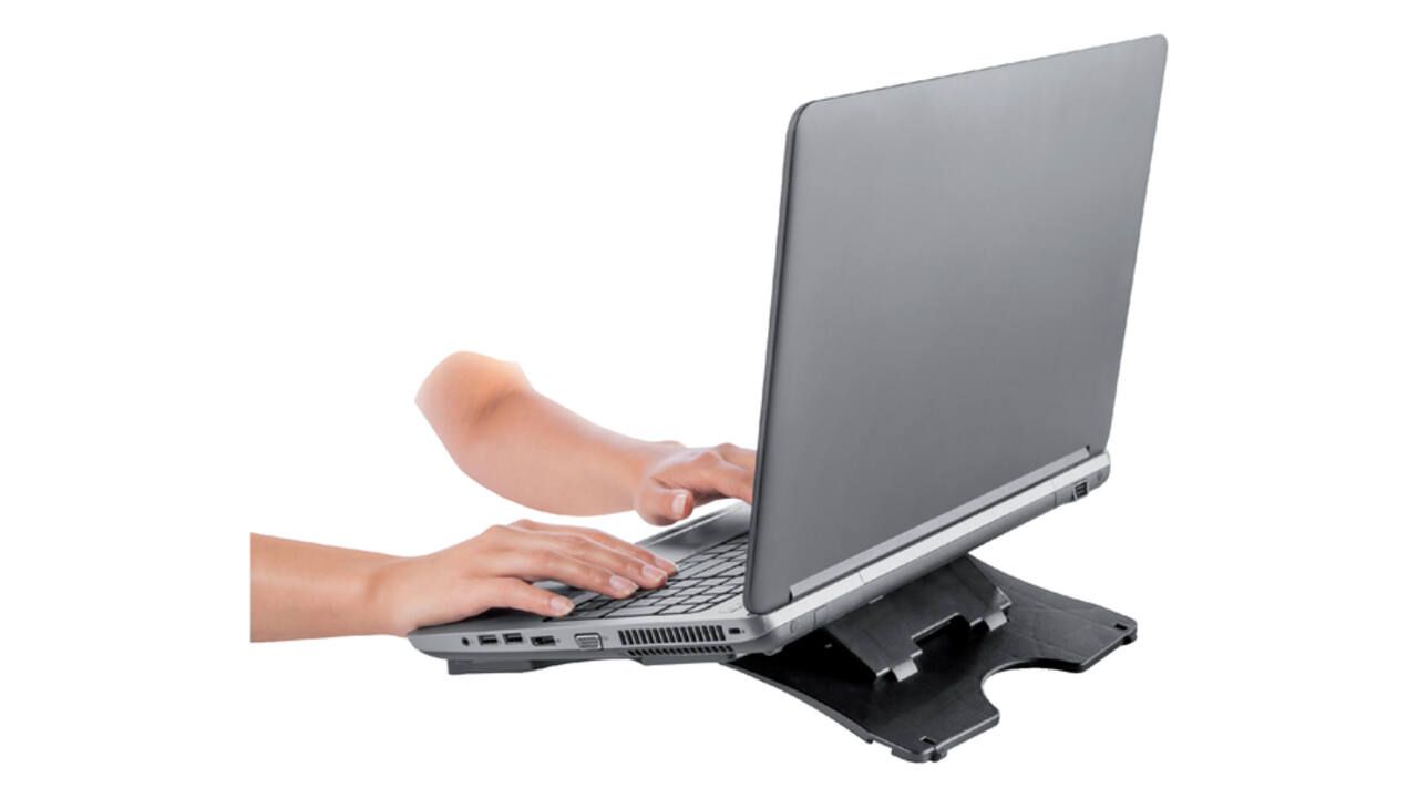 Laptopstandaard Quantore verstelbaar antraciet