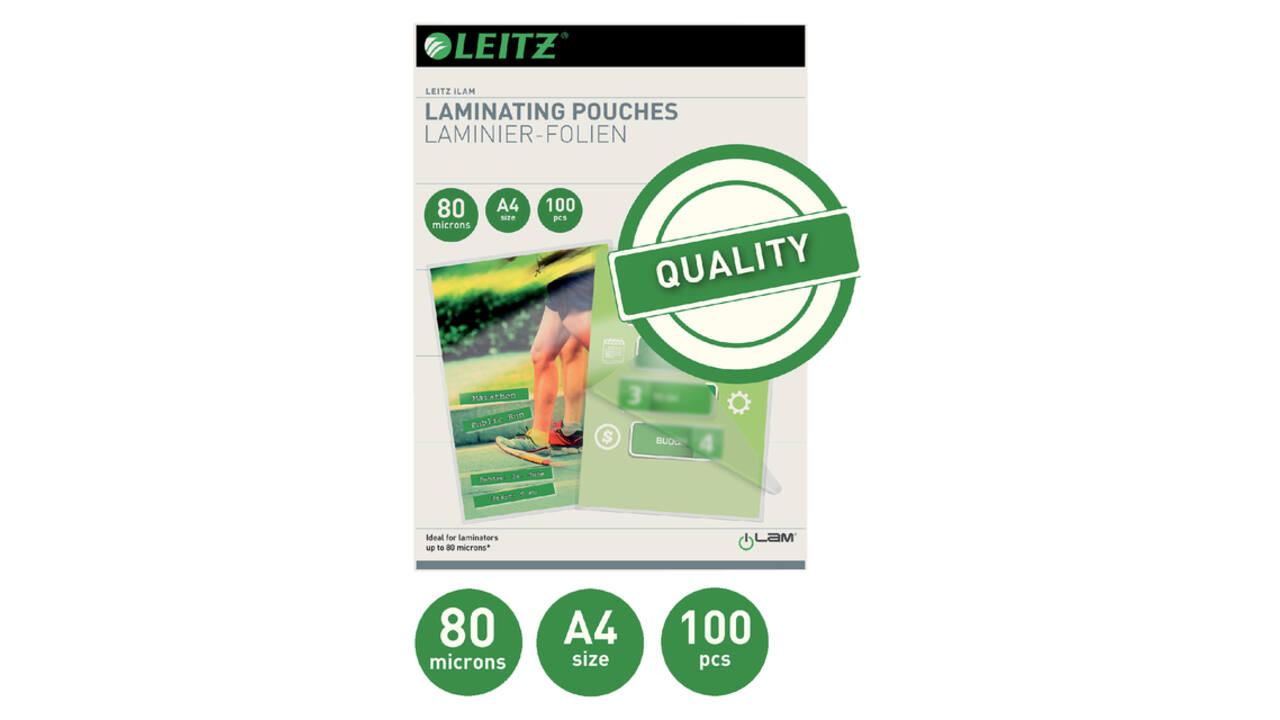 Lamineerhoes Leitz iLAM A4 2x80micron EVA 100 stuks