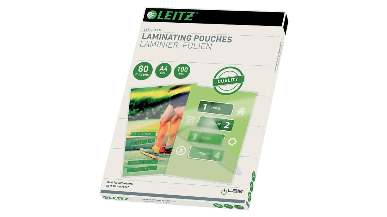Lamineerhoes Leitz iLAM A4 2x80micron EVA 100 stuks