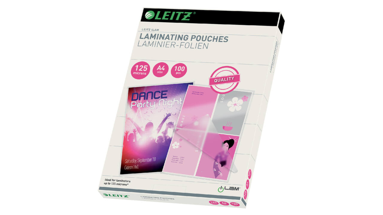 Lamineerhoes Leitz iLAM A4 2x125micron EVA 100 stuks