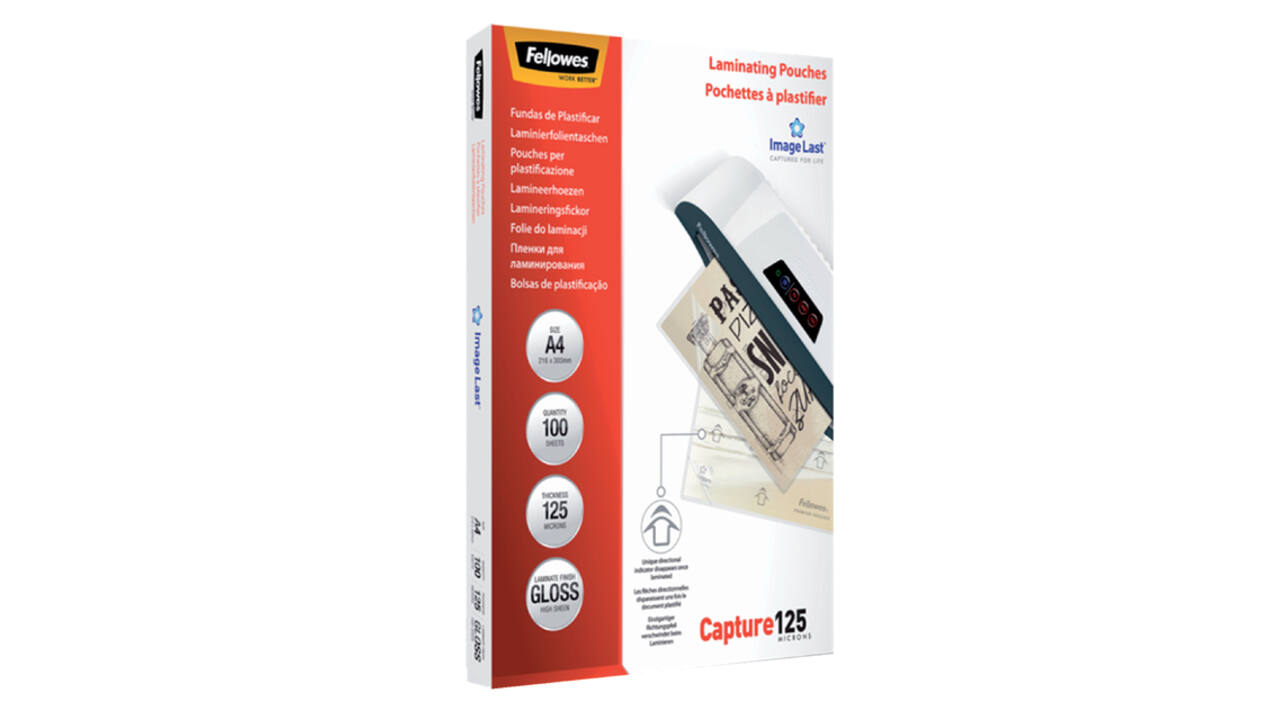 Lamineerhoes Fellowes A4 2x125micron glans 100 stuks