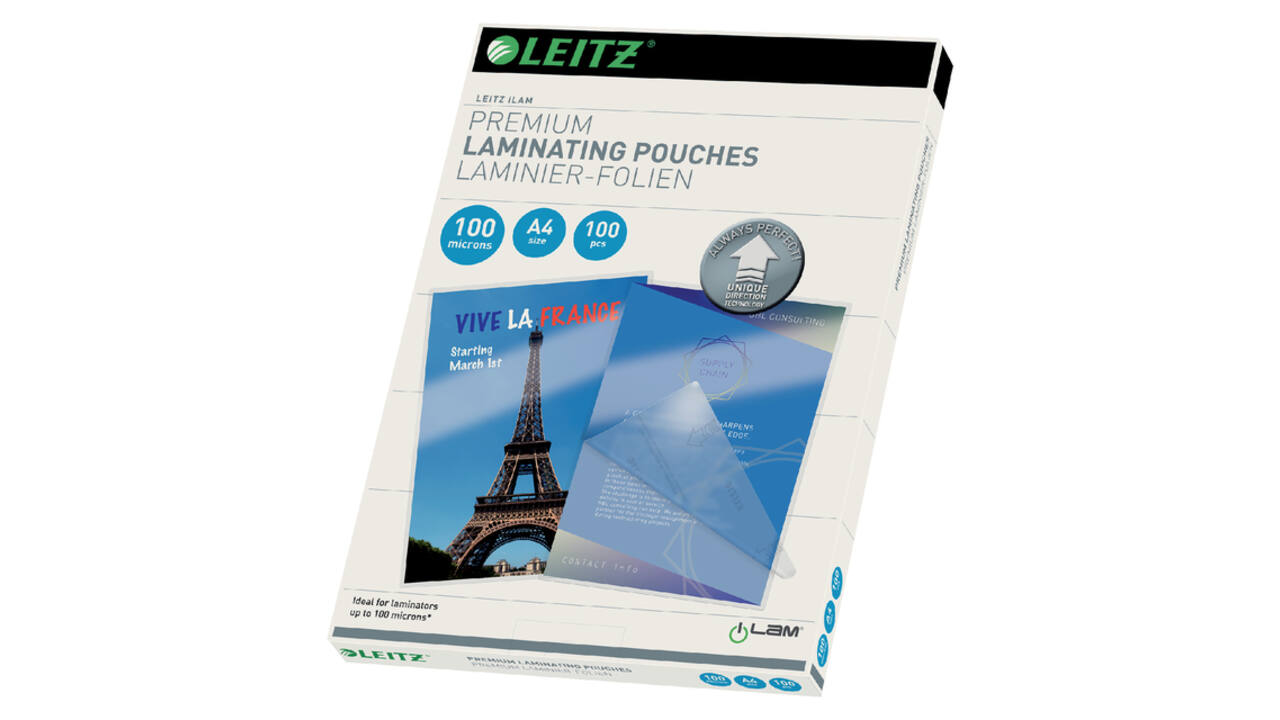 Lamineerhoes Leitz iLAM A4 2x100micron 100 stuks