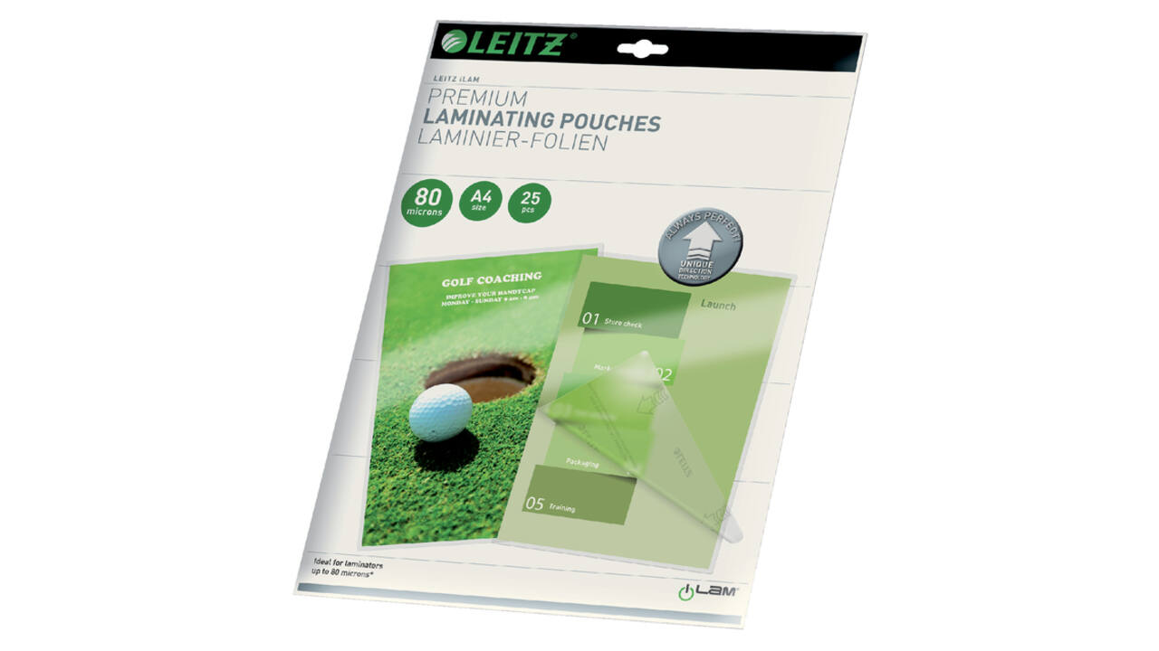 Lamineerhoes Leitz iLAM A4 2x80micron 25 stuks