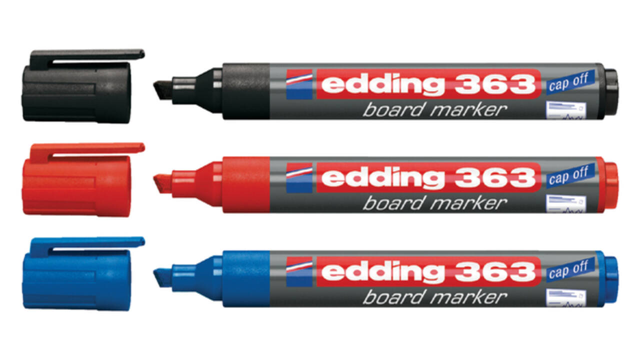 Whiteboardmarker edding 363 schuin 1-5mm zwart