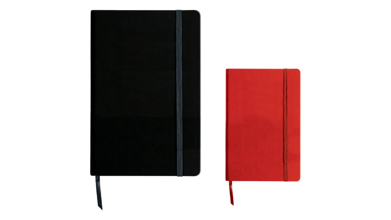 Notitieboek Quantore A4 lijn192 blz 80gr zwart