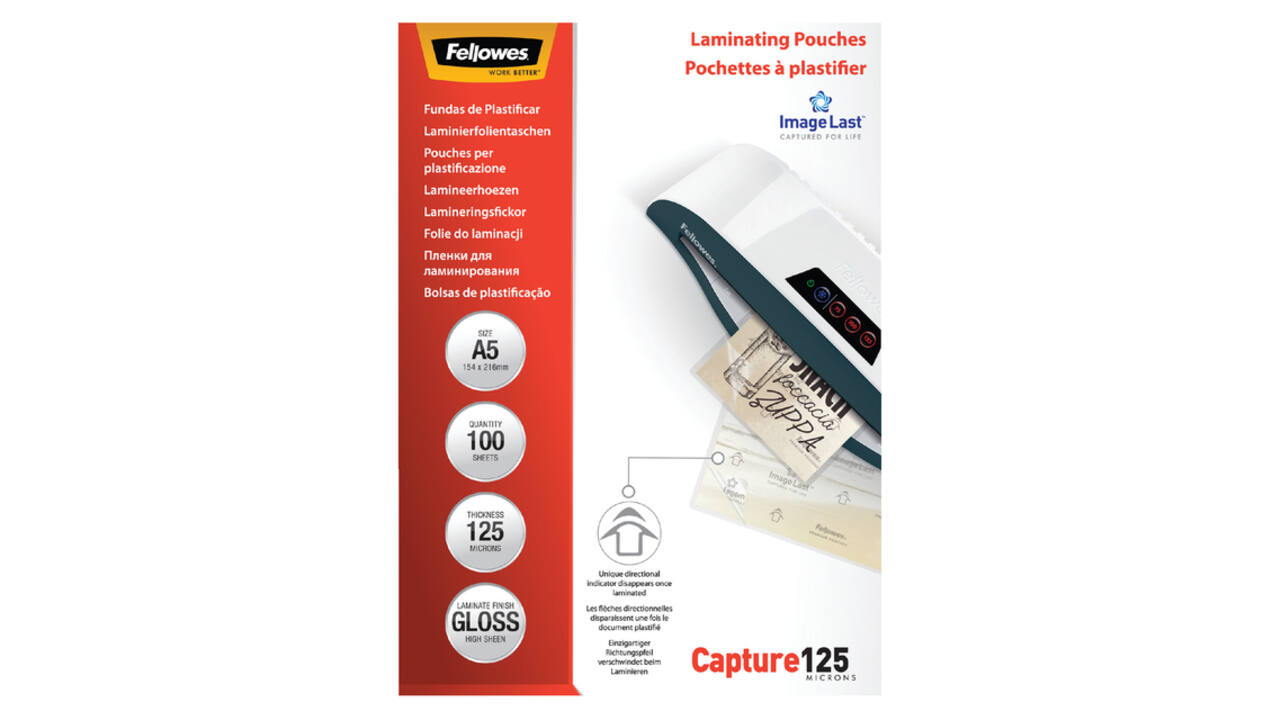Lamineerhoes Fellowes A5 2x125micron glans 100 stuks