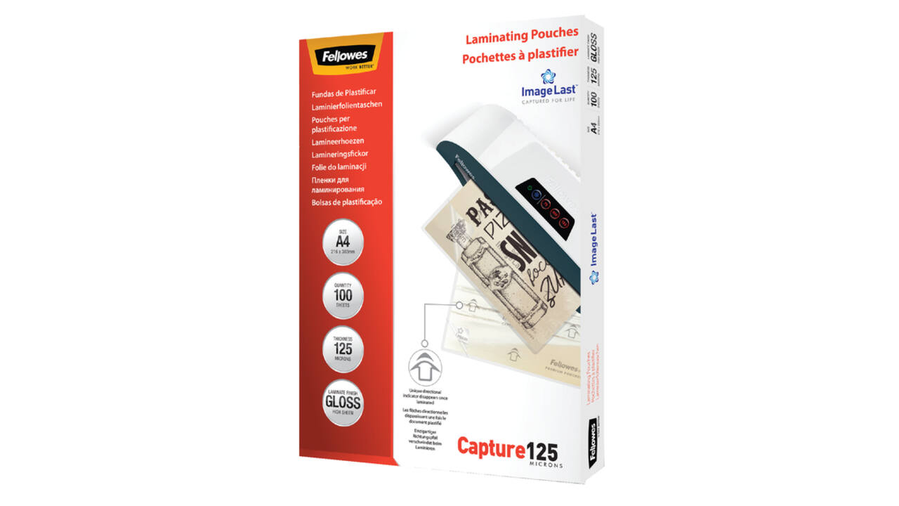 Lamineerhoes Fellowes A4 2x125micron glans 100 stuks