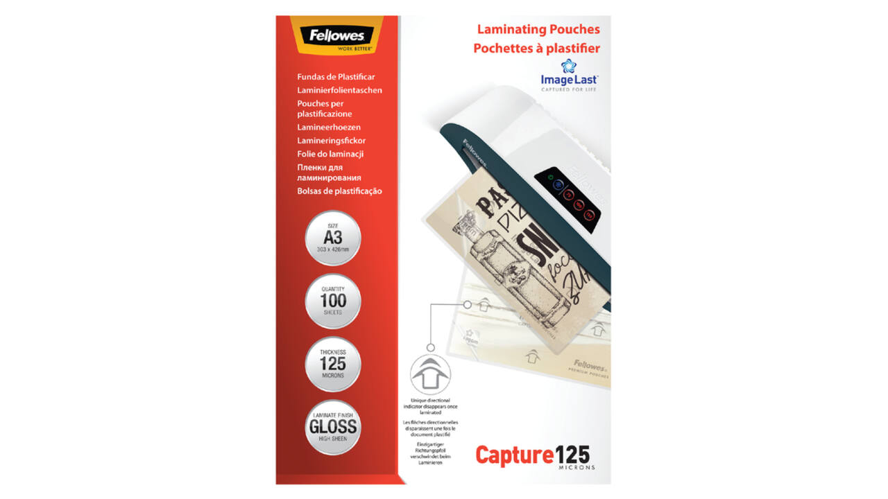 Lamineerhoes Fellowes A3 2x125micron glans 100 stuks