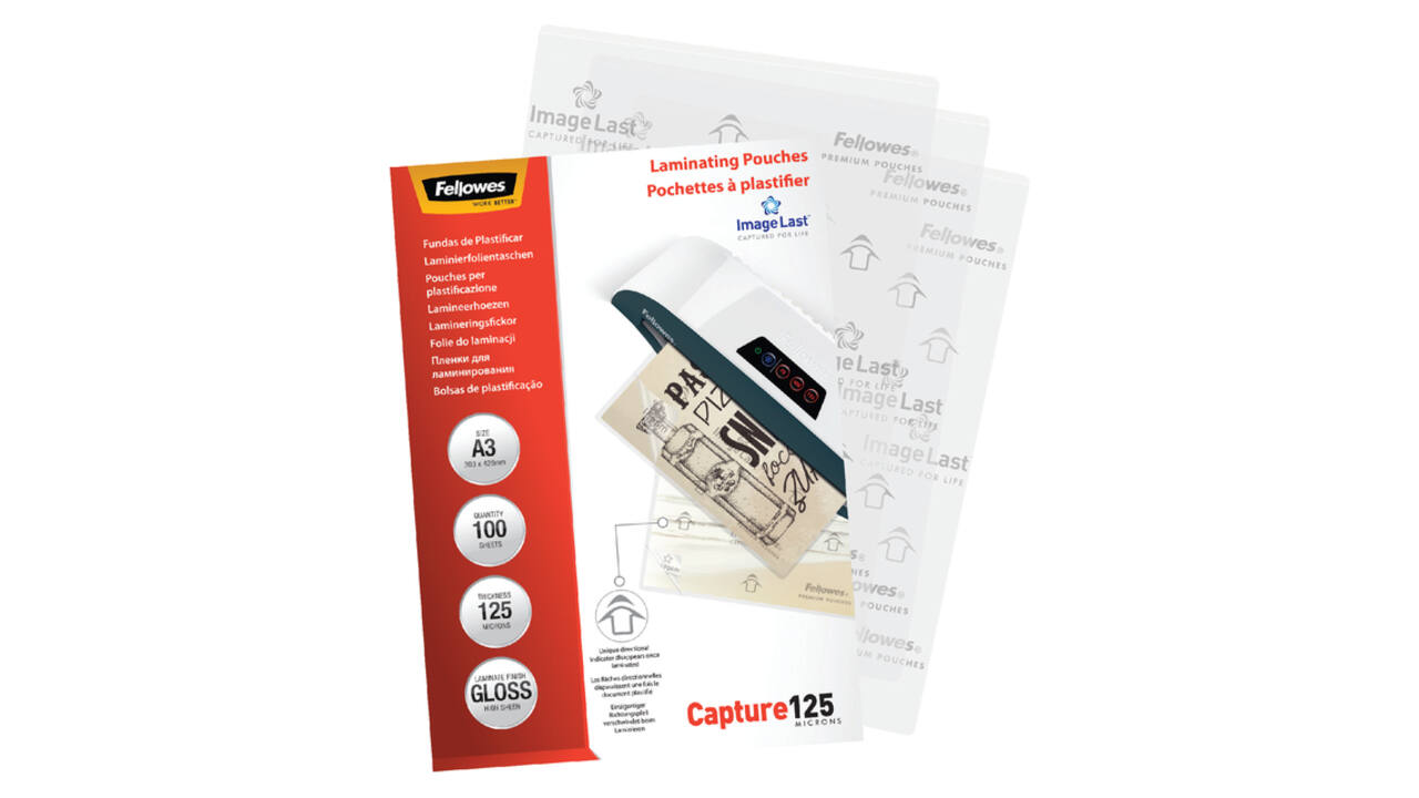 Lamineerhoes Fellowes A3 2x125micron glans 100 stuks