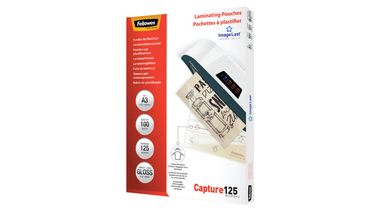 Lamineerhoes Fellowes A3 2x125micron glans 100 stuks