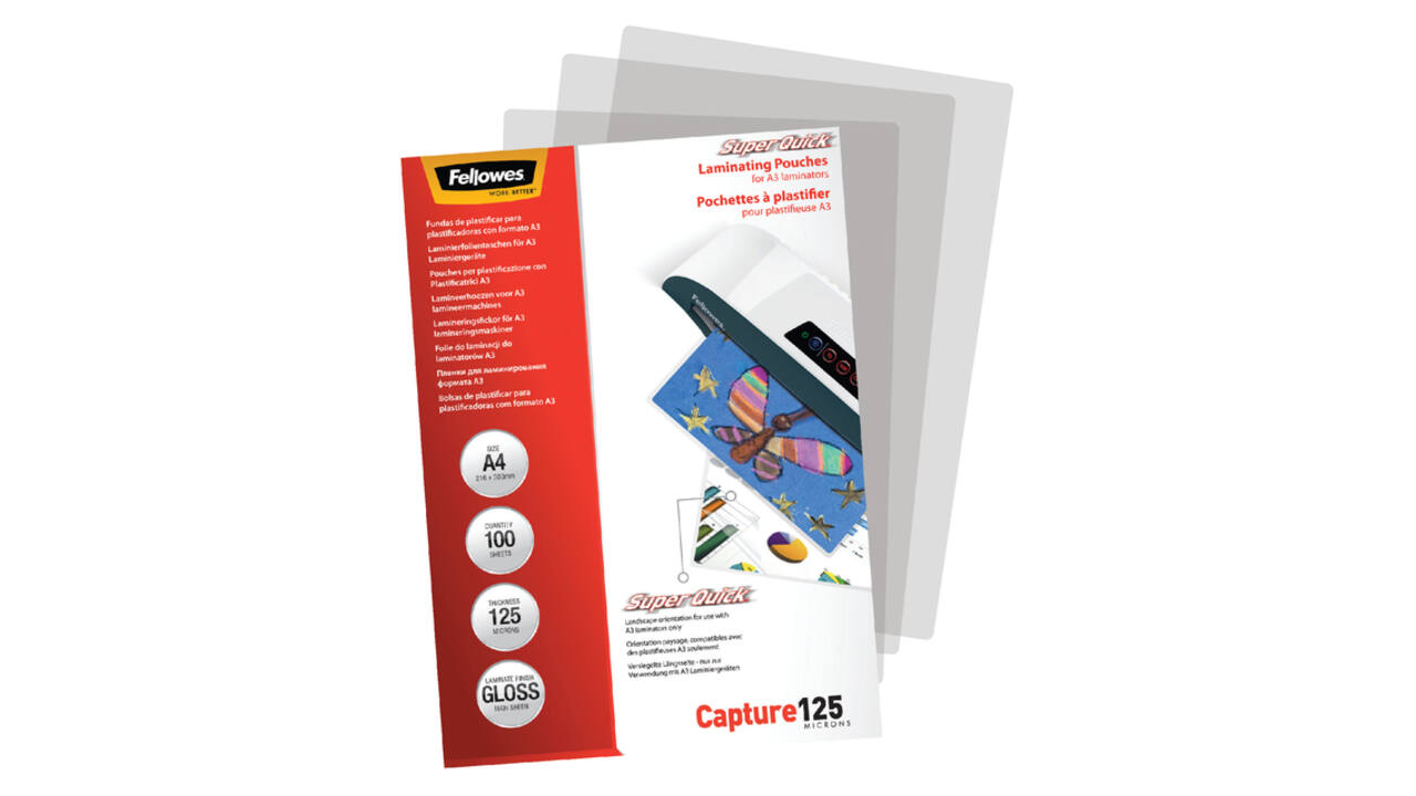 Lamineerhoes Fellowes A4 Superquick 2x125micron 100 stuks