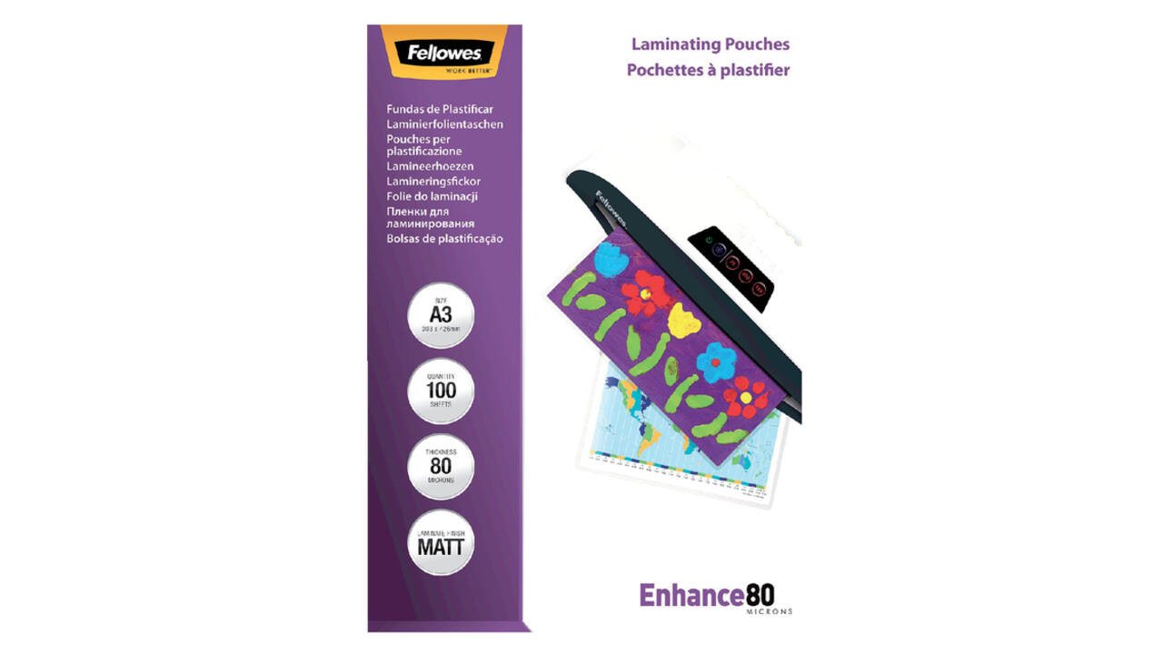 Lamineerhoes Fellowes A3 2x80micron mat 100 stuks