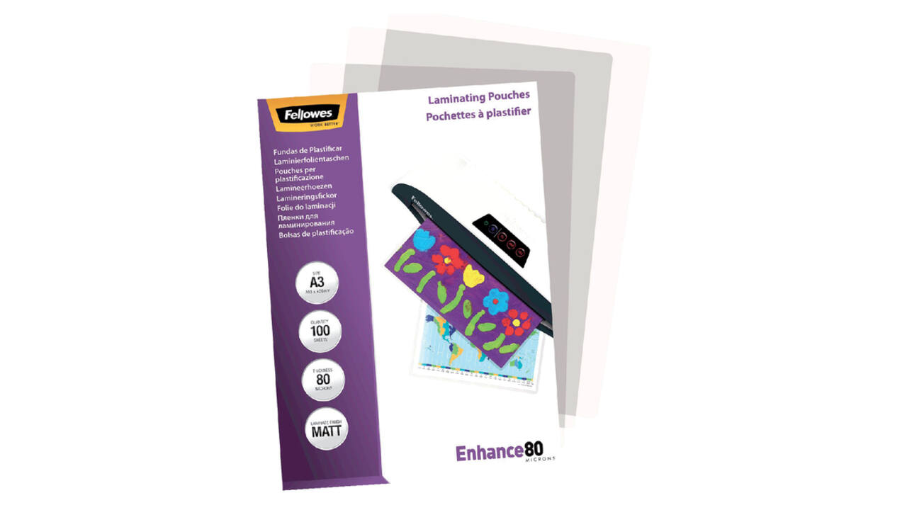 Lamineerhoes Fellowes A3 2x80micron mat 100 stuks