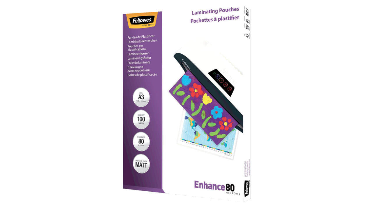 Lamineerhoes Fellowes A3 2x80micron mat 100 stuks