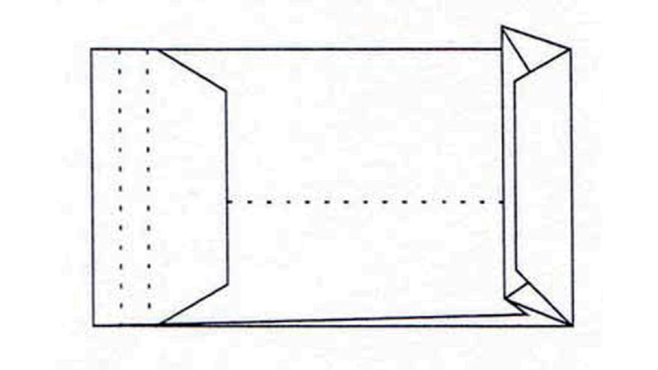 Envelop Quantore monsterzak 229x324x38mm zelfklevend wit 10 stuks