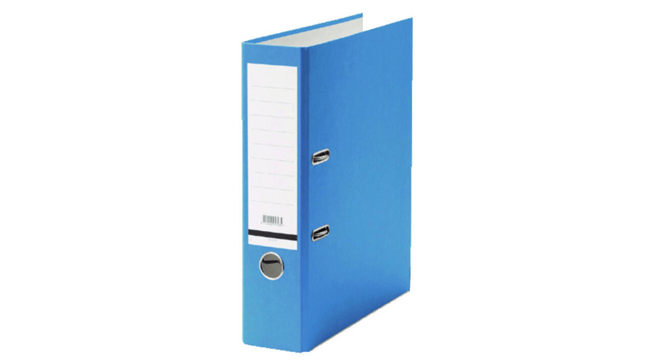 Ordner Qbasic A4 80mm karton blauw