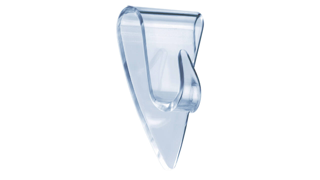 Klevende haak tesa® 0,2kg transparant 5 stuks
