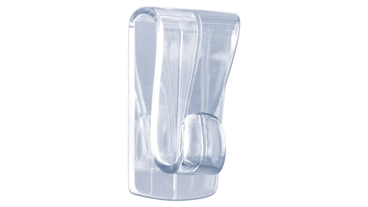 Klevende haak tesa® 1kg transparant 2 stuks