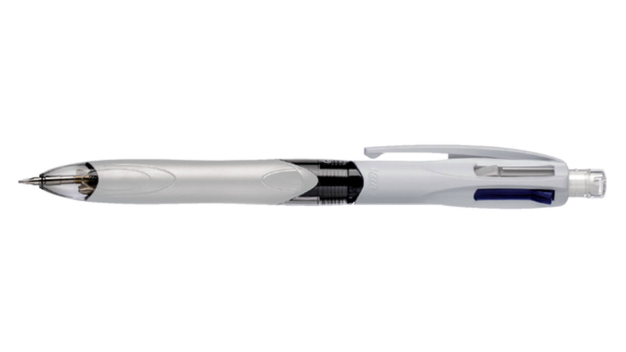 Balpen Bic 3kleuren met vulpotlood HB 0.7mm medium wit