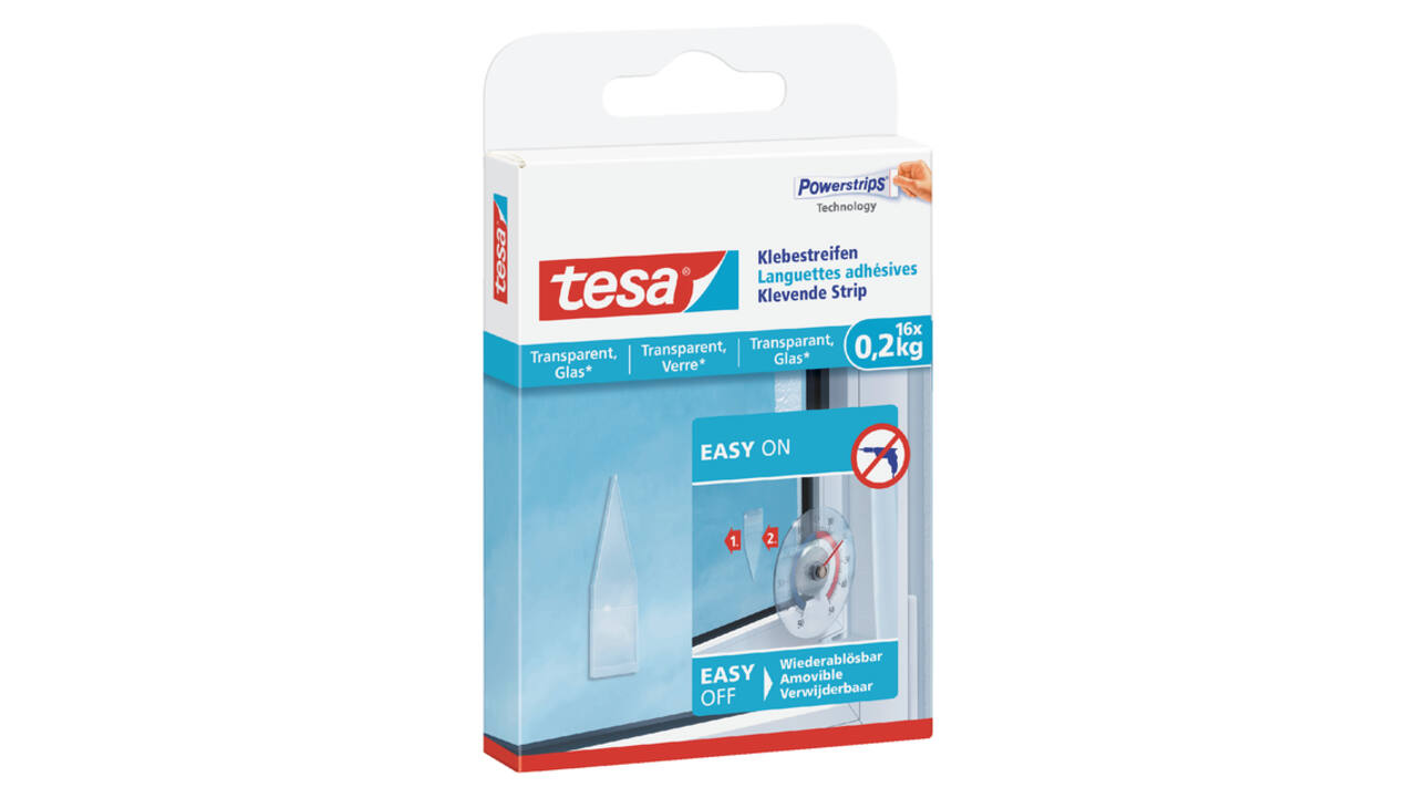 Kleefstrips tesa® dubbelzijdig transparant 0,2kg 16 stuks 16 stuks