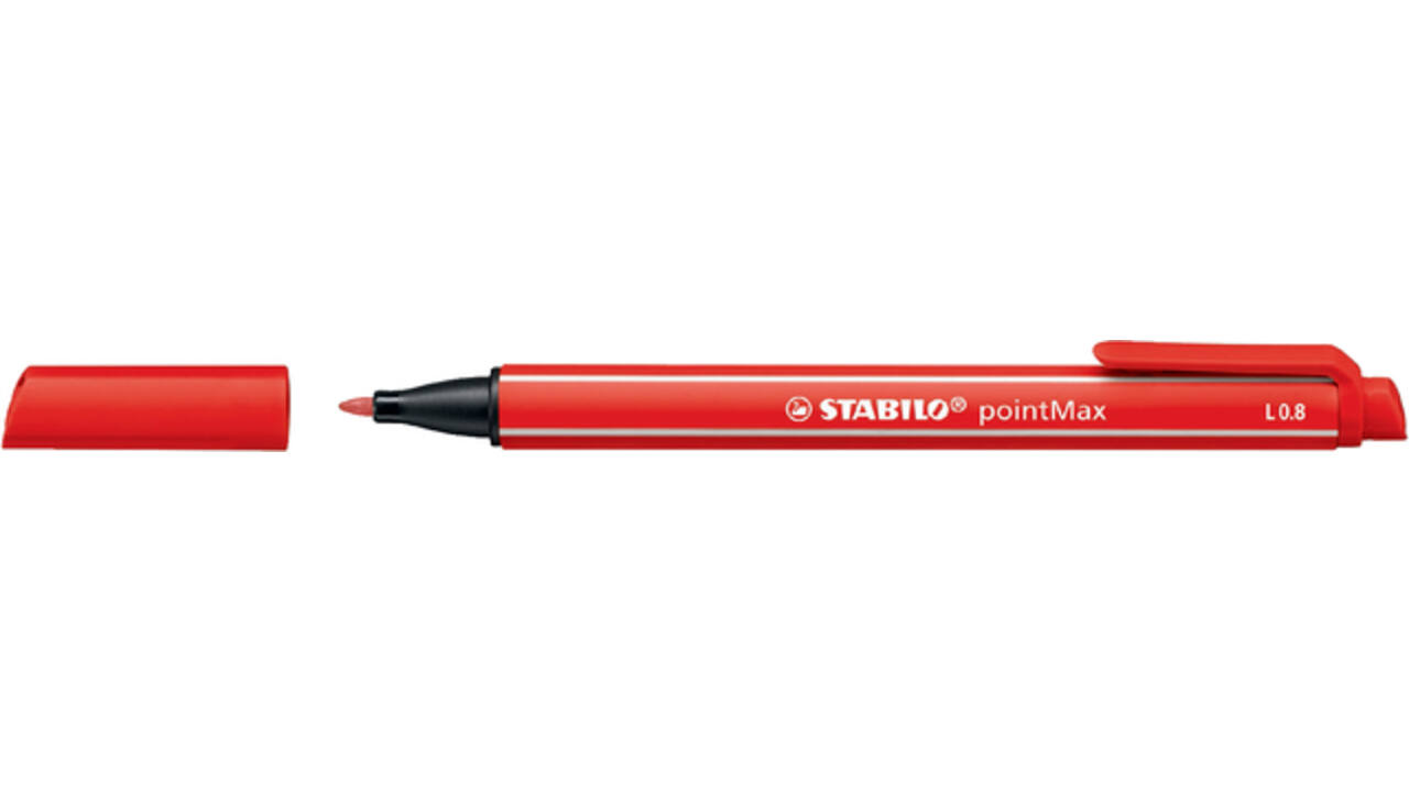 Viltstift STABILO pointMax 488/48 karmijnrood