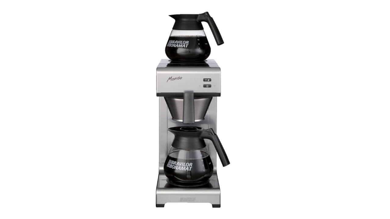 Koffiezetapparaat Bravilor Mondo inclusief 2 glazen kannen