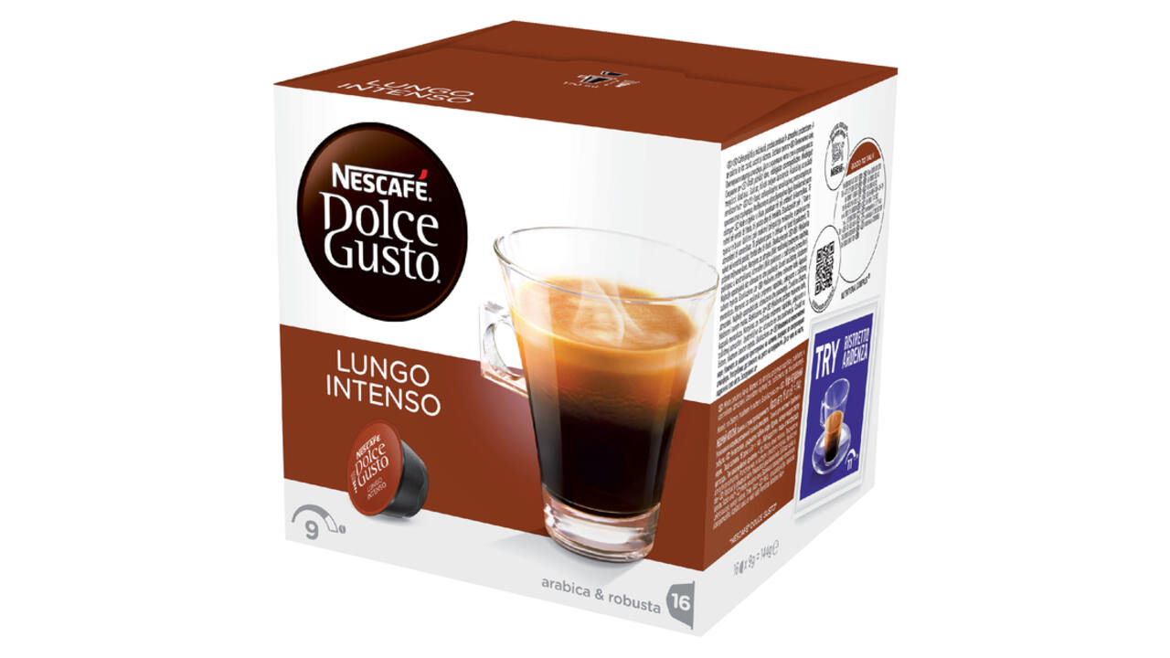 Koffiecups Dolce Gusto lungo intenso 16 stuks