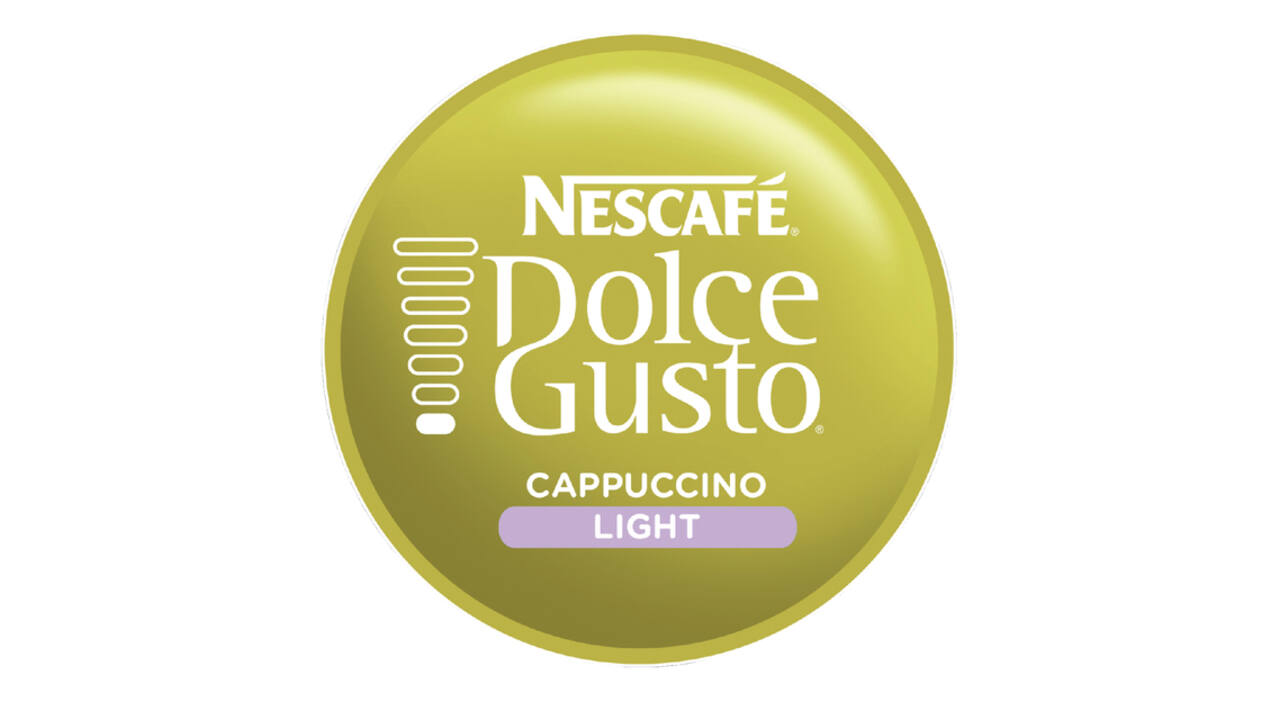Koffiecups Dolce Gusto cappuccino light 16 stuks voor 8 kopjes