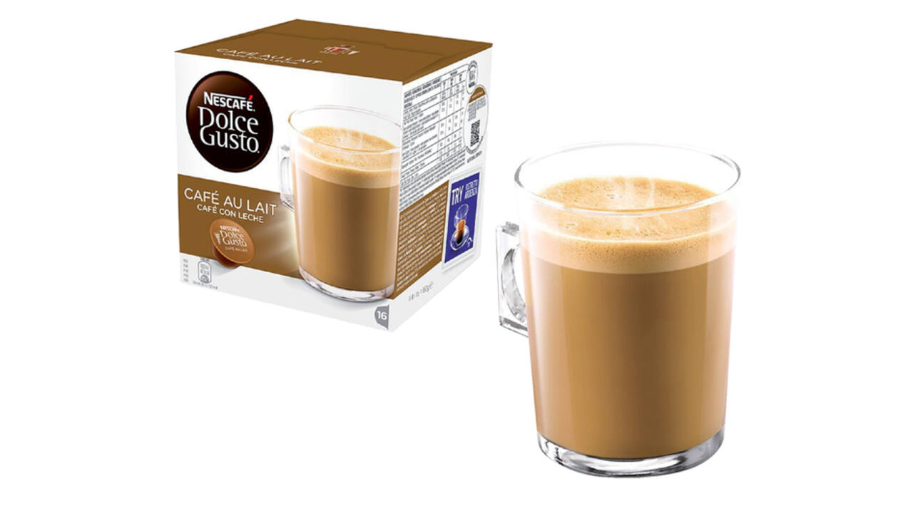 Koffiecups Dolce Gusto cafe au lait 16 stuks