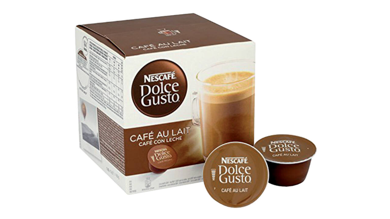Koffiecups Dolce Gusto cafe au lait 16 stuks