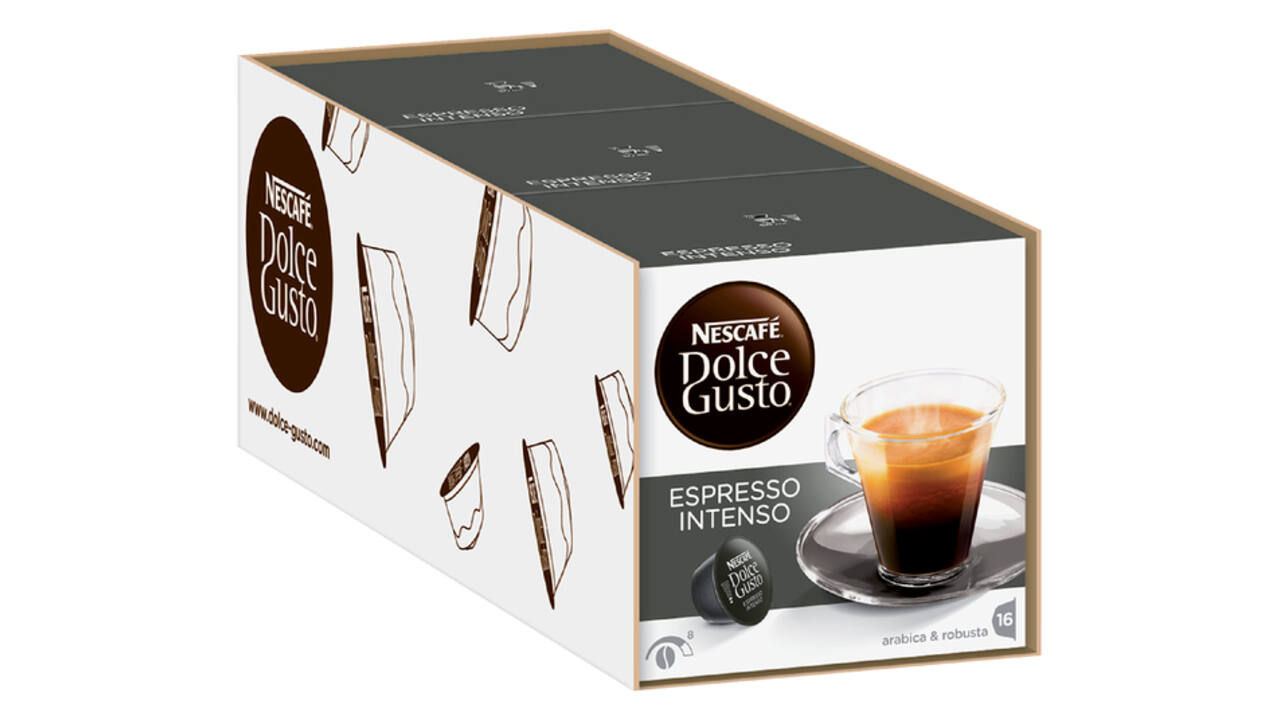 Koffiecups Dolce Gusto espresso intenso 16 stuks