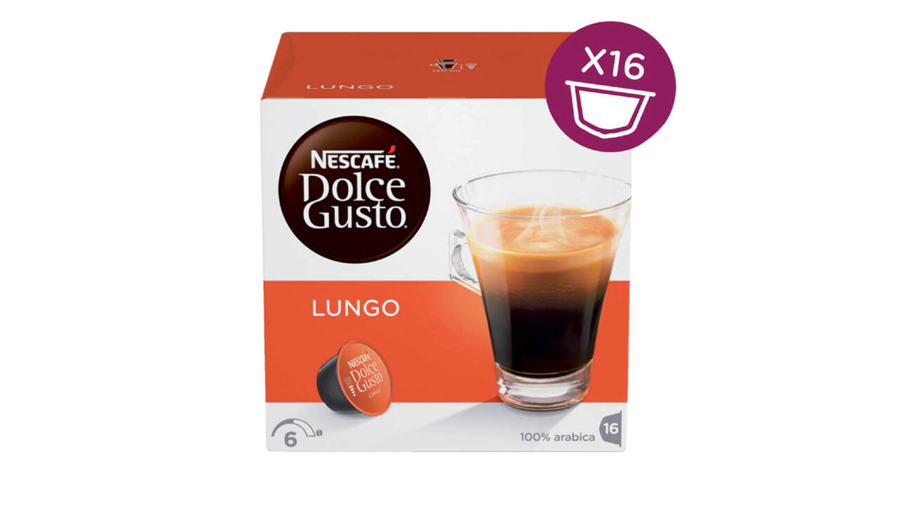 Koffiecups Dolce Gusto lungo 16 stuks