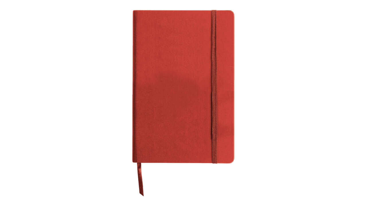 Notitieboek Quantore A5 lijn 192blz 80gr rood